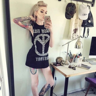 🔥 Hot photos, model's portfolio  #6234 Tattoo model Kimberry Behets