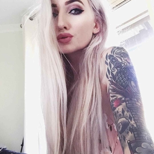 🔥 Hot photos, model's portfolio  #6281 Tattoo model Kimberry Behets