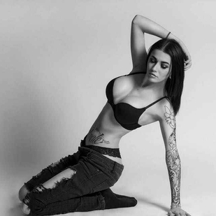 🔥 Hot photos, model's portfolio  #6383 Tattoo model Cloe Raven
