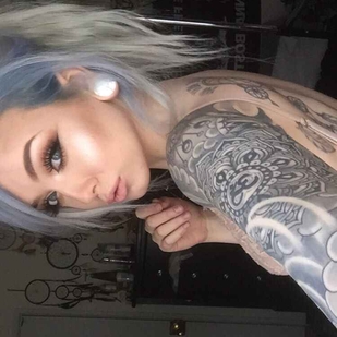 🔥 Hot photos, model's portfolio  #5872 Tattoo model Riley Alessandra