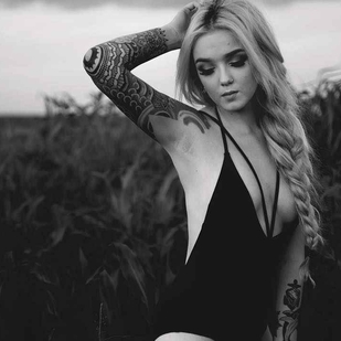 🔥 Hot photos, model's portfolio  #5894 Tattoo model Riley Alessandra