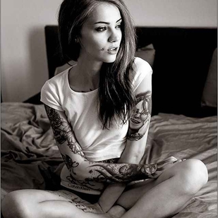 🔥 Hot photos, model's portfolio  #6131 Tattoo model Jackie Janzer