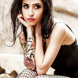 🔥 Hot photos, model's portfolio  #6580 Tattoo model Karla Blackburn