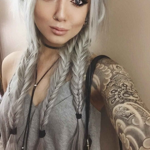 🔥 Hot photos, model's portfolio  #5874 Tattoo model Riley Alessandra