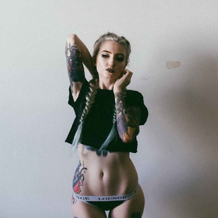 🔥 Hot photos, model's portfolio  #6185 Tattoo model Kimberry Behets