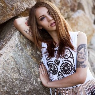 🔥 Hot photos, model's portfolio  #6080 Tattoo model Jackie Janzer