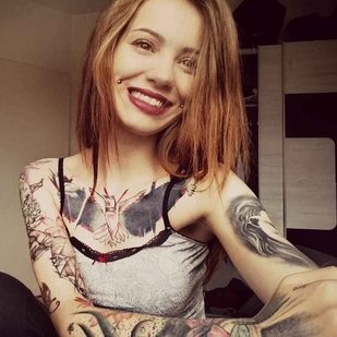 🔥 Hot photos, model's portfolio  #6127 Tattoo model Jackie Janzer