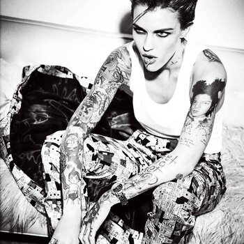 Tattoo model Ruby Rose