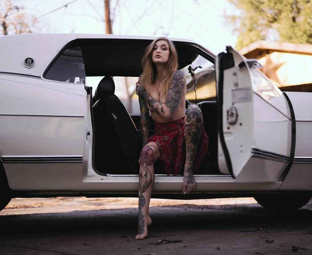 Tattooed model Torrie Blake , alternative photo model , tattooed girl