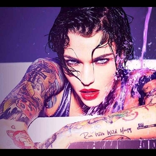 🔥 Hot photos, model's portfolio  #15963 Tattoo model Ruby Rose
