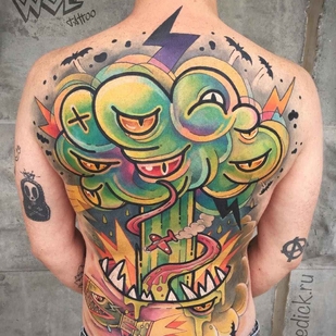 tattoo #16311 | Tattoo Artist Dmitriy PurpleDick Yakovlev