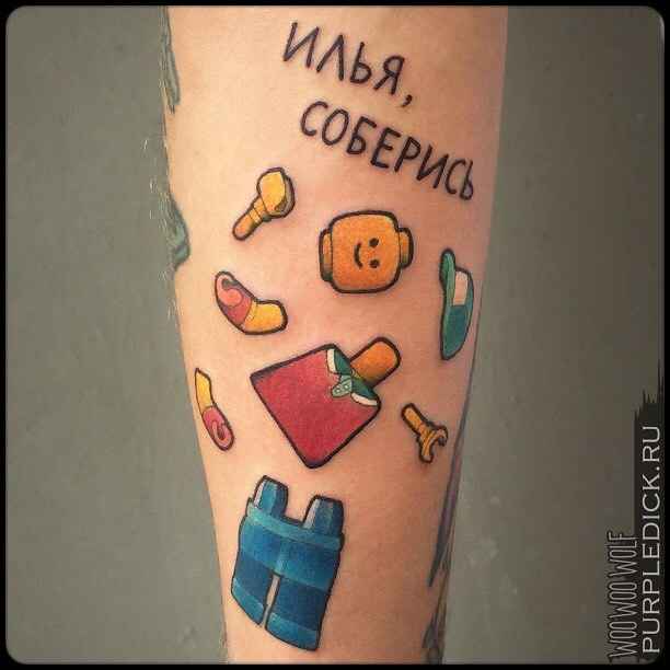 Tattoo artist Dmitriy PurpleDick Yakovlev color authors new school tattoo | Moscow, Russia
