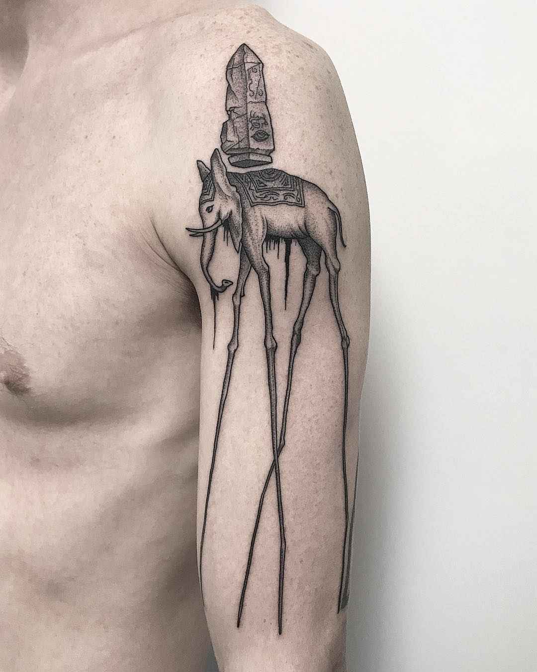 Tattoo artist Michele Volpi authors style minimalistic tattoo, linework, dotwork | Italy