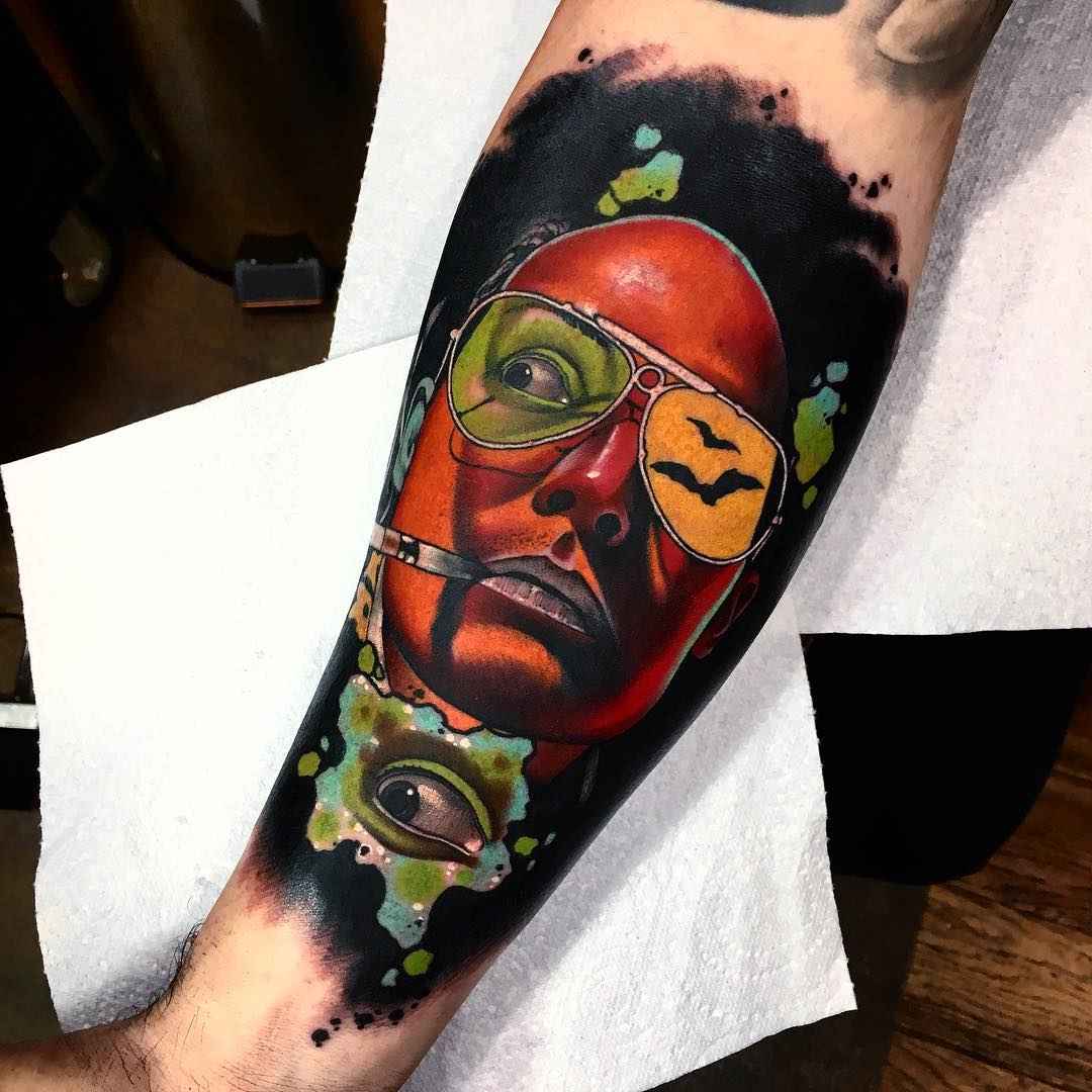 Tattoo artist Andrew Little Andy Marsh authors abstract color surrealistic tattoo | UK