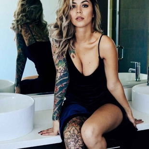 🔥 Hot photos, model's portfolio  #15688 Tattoo model Rae Papa