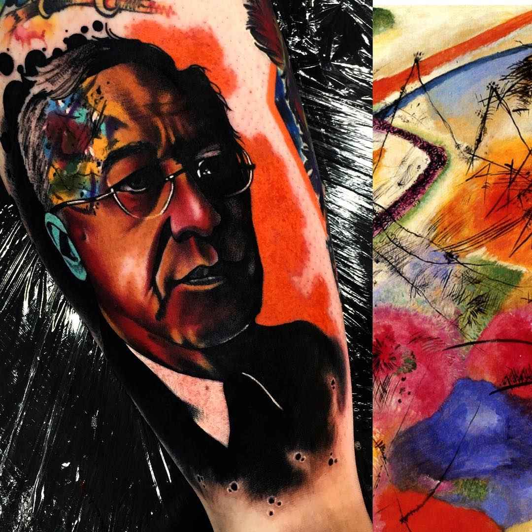 Tattoo artist Andrew Little Andy Marsh authors abstract color surrealistic tattoo | UK