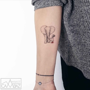 Female Color Miniature tattoo #15535 | Tattoo Artist Ahmet Cambaz