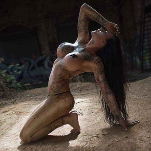 🔥 Hot photos, model's portfolio  #15503 Tattoo model Sharon Phoenix