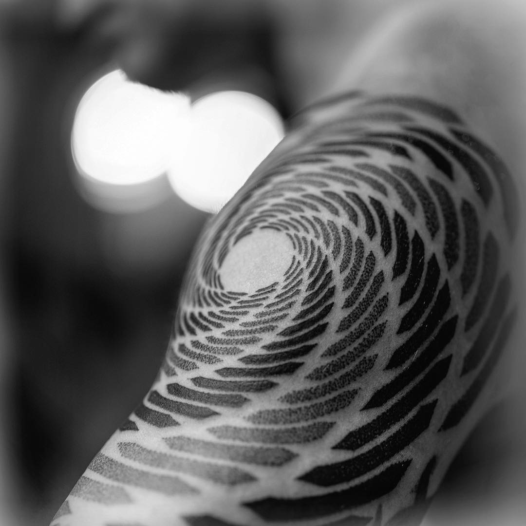 Tattoo artist Dillon Forte, black authors style sacred geometric ornamental tattoo | USA