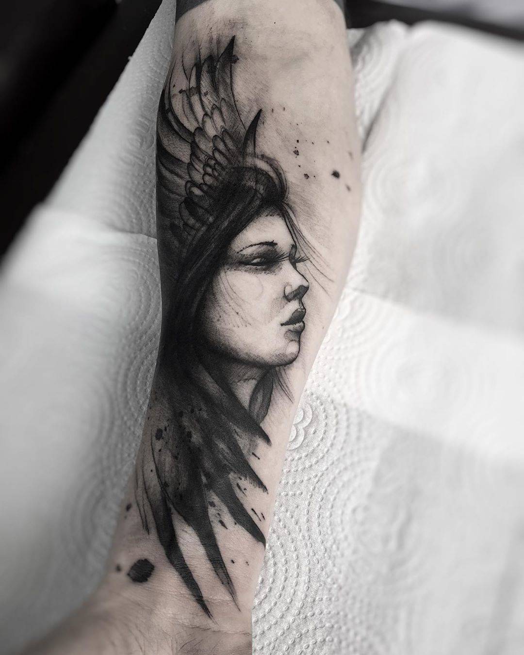 Tattoo artist Paulo Reis, black sketch watercolor authors style tattoo | San Paulo, Brazil