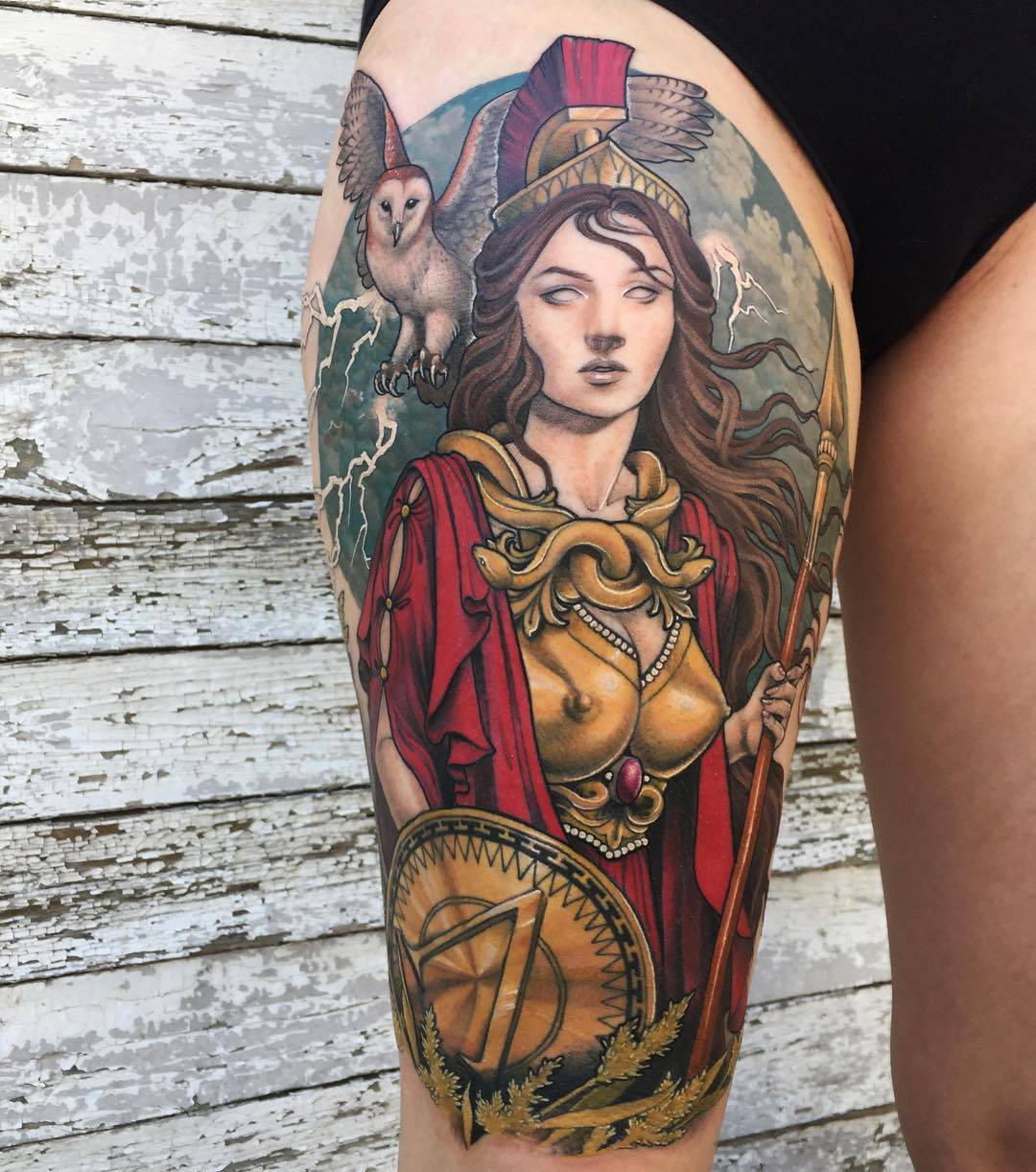 Tattoo artist Samantha Smith, authors color neo traditional tattoo, individual design | Calgary, Canada