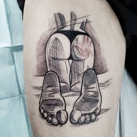 12 Awesome Freehand sketch tattoo - Mike Riina