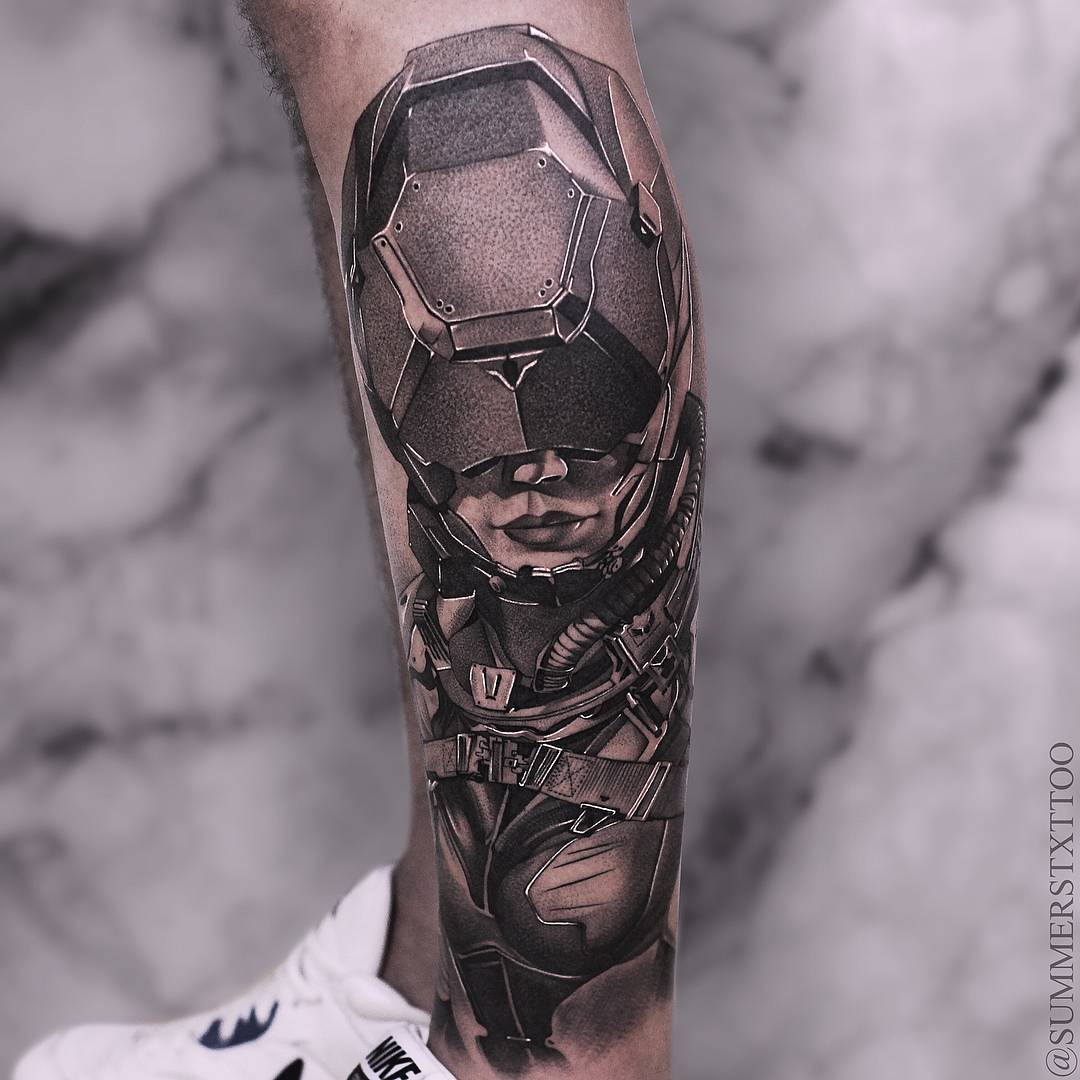 Tattoo artist Evan Summers, black dotwork realistic tattoo | Russia, Indonesia