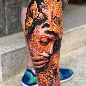 Surrealistic tattoos by Roberto Carlos Sanchez Mesa