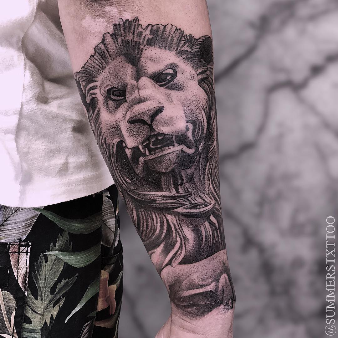Tattoo artist Evan Summers, black dotwork realistic tattoo | Russia, Indonesia