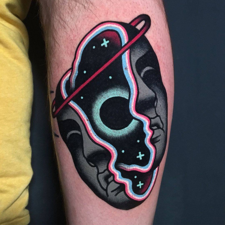 David SZ - Psychedelic surrealistic tattoo