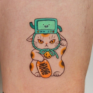 Female Color Illustrative tattoo on Side #63399 | Tattoo Artist Yoon