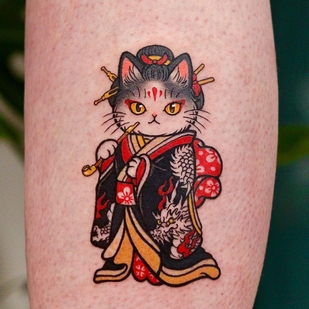 Female Color Illustrative tattoo on Forearm #63388 | Tattoo Artist Yoon