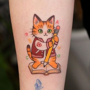 Female Color Illustrative tattoo on Forearm #63392 | Tattoo Artist Yoon