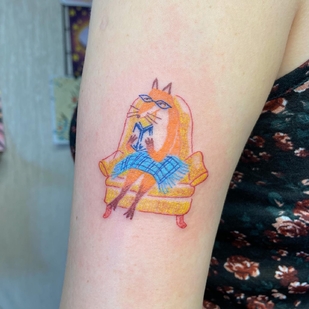 Female Color Illustrative tattoo on Shoulder #63526 | Tattoo Artist marta.tatts