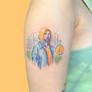 Female Color Illustrative tattoo on Shoulder #63520 | Tattoo Artist marta.tatts