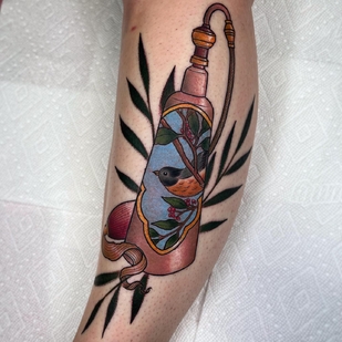 Female Color Neo-traditional tattoo on Forearm #63708 | Tattoo Artist Sara Bell