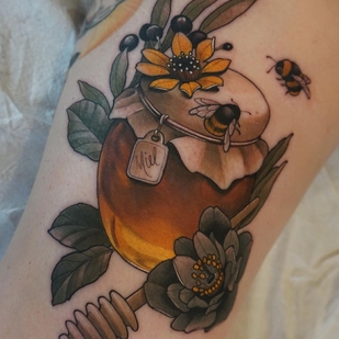 Female Color Neo-traditional tattoo on Forearm #63788 | Tattoo Artist Melise Hill