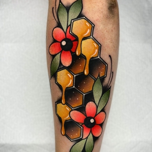 Female Color Neo-traditional tattoo on Forearm #63837 | Tattoo Artist Matthew Wright