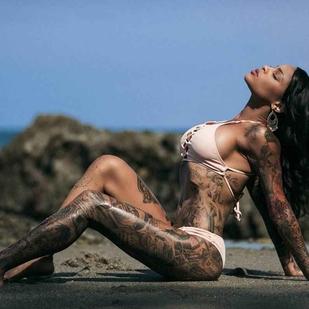 🔥 Hot photos, model's portfolio  #7379 Tattoo model Shawna Grenshaw