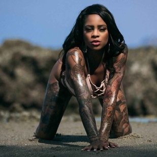 🔥 Hot photos, model's portfolio  #7381 Tattoo model Shawna Grenshaw