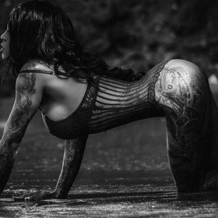 🔥 Hot photos, model's portfolio  #7387 Tattoo model Shawna Grenshaw