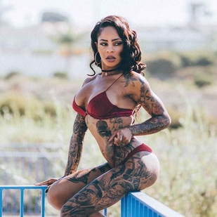 🔥 Hot photos, model's portfolio  #7397 Tattoo model Shawna Grenshaw