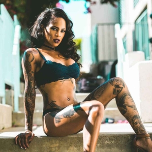 🔥 Hot photos, model's portfolio  #7422 Tattoo model Shawna Grenshaw