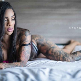 🔥 Hot photos, model's portfolio  #7426 Tattoo model Shawna Grenshaw
