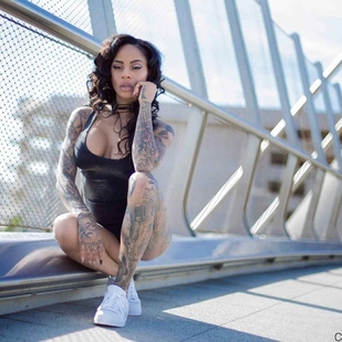 🔥 Hot photos, model's portfolio  #7443 Tattoo model Shawna Grenshaw