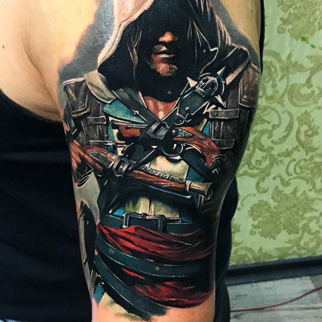 Tattoo artist Goran Micic color realistic tattoo | Macedonia