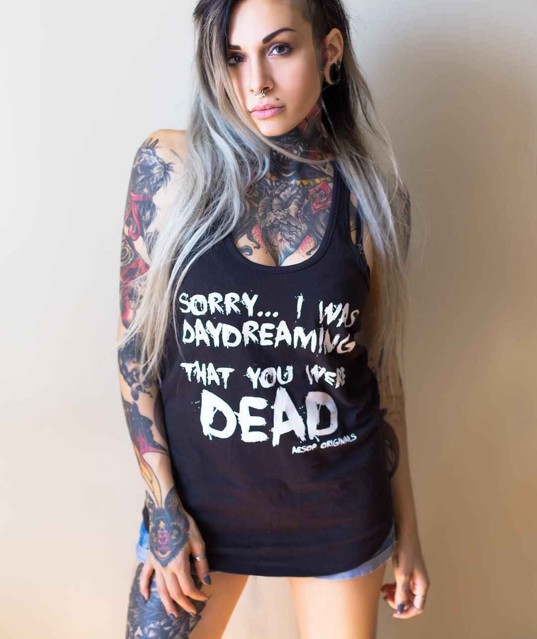 Tattooed model Slim Suicide | iNKPPL