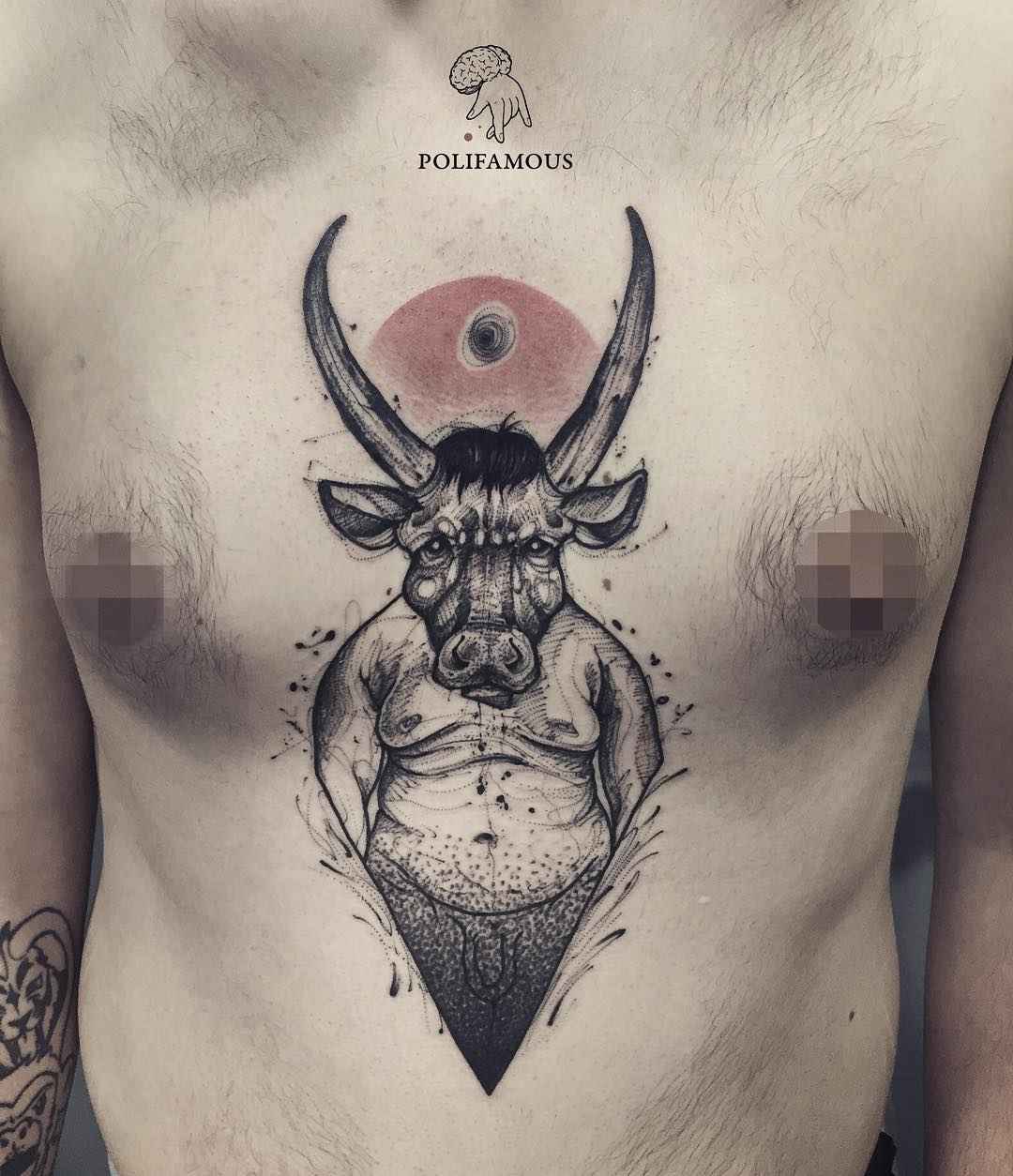 Tattoo artist Conio black authors sketch style tattoo - abstract, surrealistic | Milan, Italy