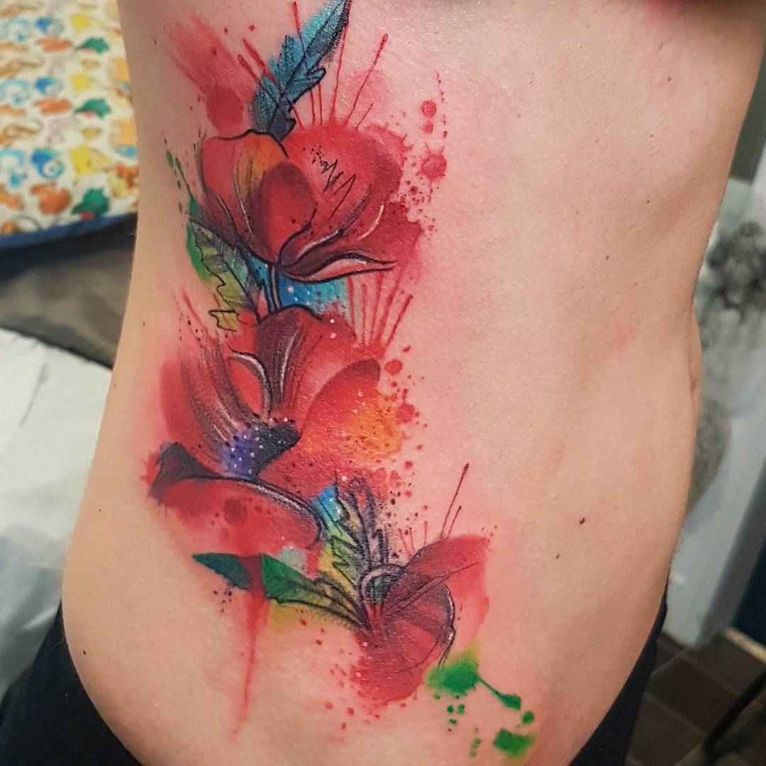 Tattoo artist Josie Sexton authors style sketch watercolor tattoo | UK