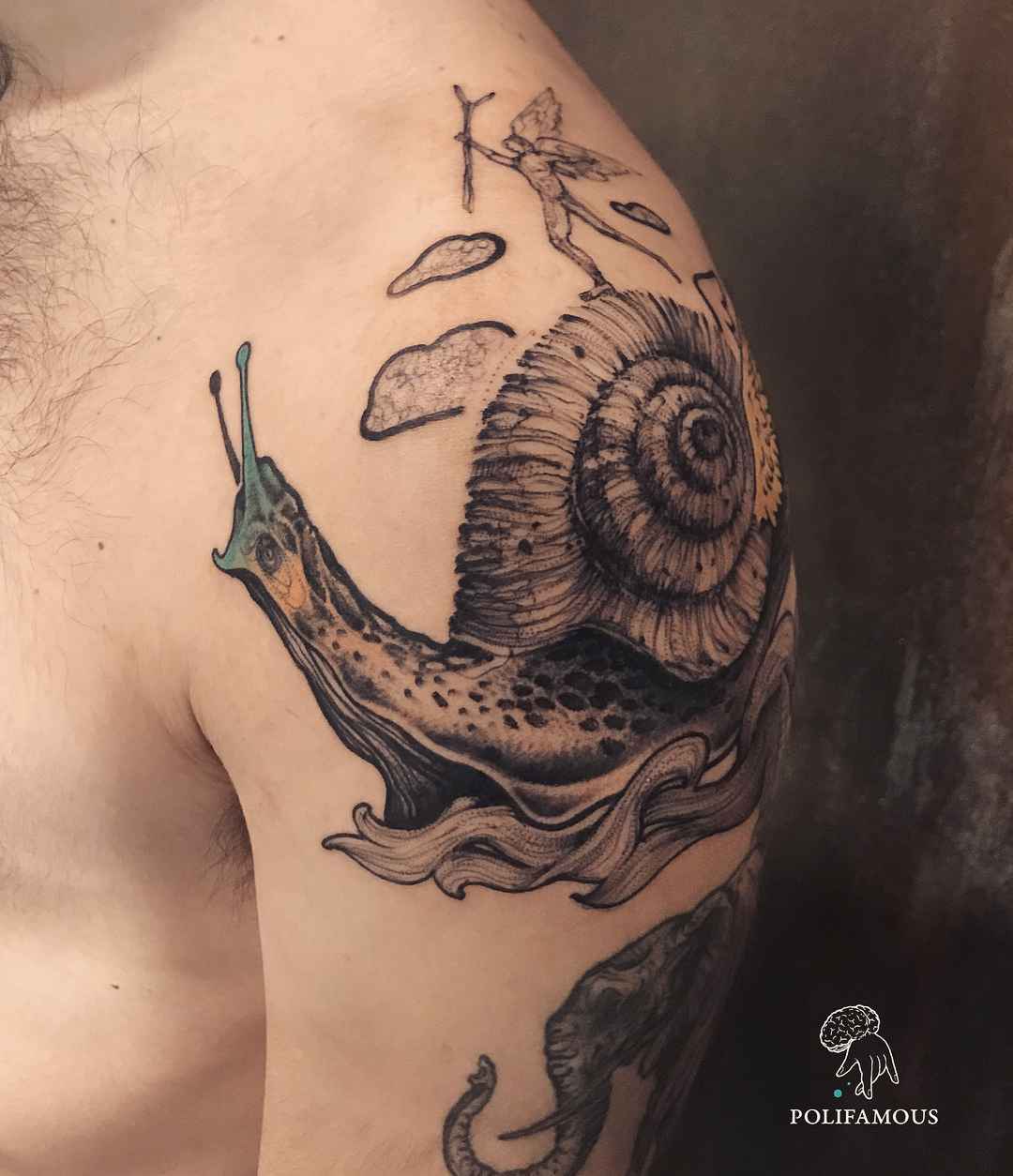 Tattoo artist Conio black authors sketch style tattoo - abstract, surrealistic | Milan, Italy